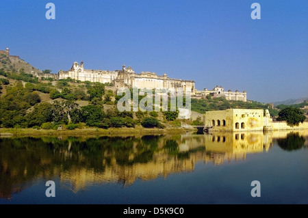 Il Forte Amber, Jaipur, Rajasthan, India Foto Stock