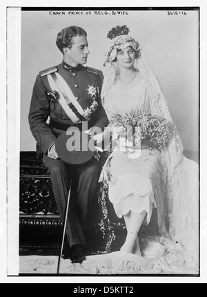 Il principe ereditario di Belg. [Ossia Belgio] e moglie (LOC) Foto Stock