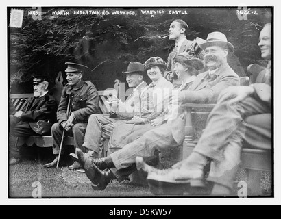 La sig.ra Marsh divertente feriti, il Castello di Warwick (LOC) Foto Stock