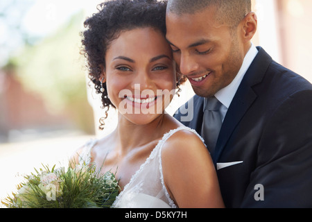 Ritratto di sposa giovane Foto Stock