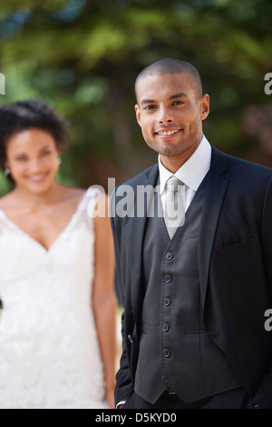 Ritratto di sposa giovane Foto Stock