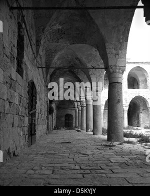 Khan al-Umdan, Inn delle colonne ,città vecchia di Acri, Akko-Israel Foto Stock