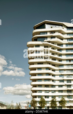 Marco Polo Tower Building a HafenCity hamburg Foto Stock