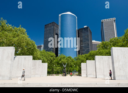 La Costa Est Memorial Battery Park 17 State Street Financial District Foto Stock