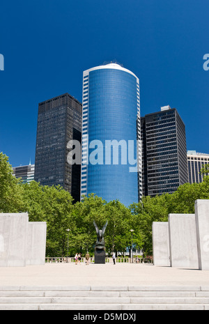 La Costa Est Memorial Battery Park 17 State Street Financial District Foto Stock