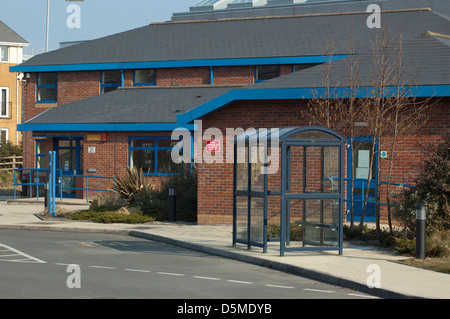 Ystwyth Medical Group torna in Aberystwyth avente stato allagato nel giugno 2012. Foto Stock