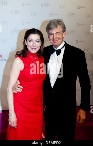 Alexandra Von Rehlingen e Matthias Prinz presso la Henry Nannen Preis award a Hamburger Schauspielhaus. Amburgo, Germania - Foto Stock