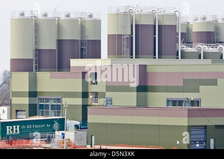 Vista generale della Arla megadiary essendo costruito in Aston Clinton vicino a Aylesbury, Buckinghamshire Foto Stock