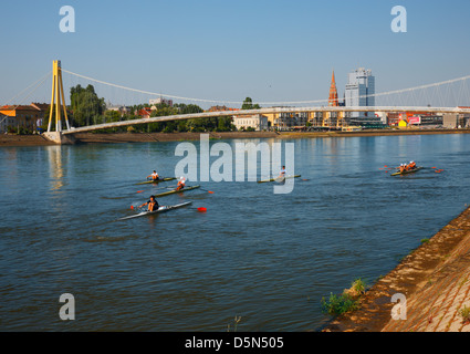 Osijek, Drava Foto Stock