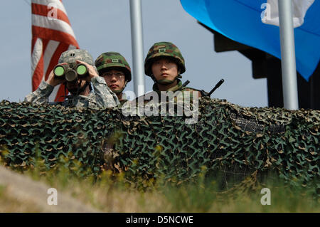 DMZ 비무장지대: Corea del Sud Foto Stock