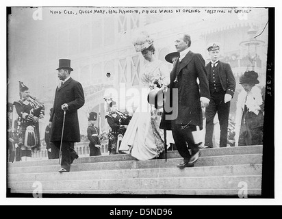 Re Geo., Queen Mary, Earl Plymouth, Principe di Galles in apertura 'Festival dell' Impero (LOC) Foto Stock