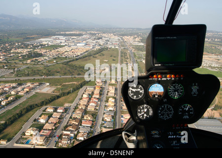 Vista aerea di Mallorca Island Foto Stock