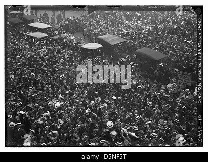 Folla ascoltando T.R. [Theodore Roosevelt] parla, Chicago (LOC) Foto Stock