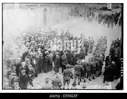 Approccio di guardia ai mulini, Lawrence, messa. (LOC) Foto Stock