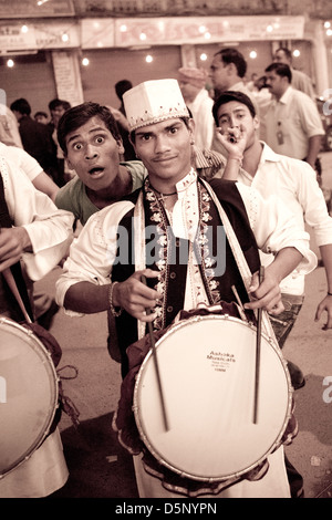 New Delhi street party, India Foto Stock