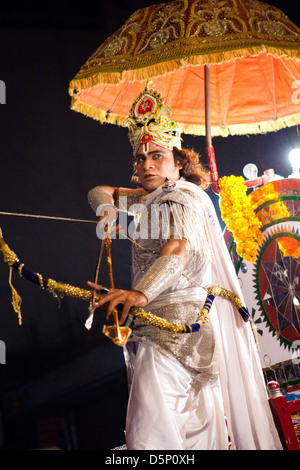 New Delhi street party, India Foto Stock