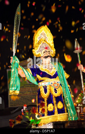 New Delhi street party, India Foto Stock