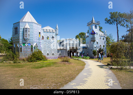 Salomone Castello costruito da scuptor Howard Solomon come una casa nella Ona, Florida Foto Stock