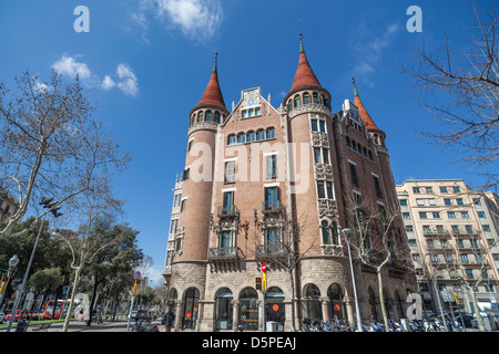 La Casa de les Punxes,Barcellona,Cataluña,Spagna Foto Stock