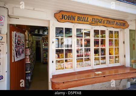 John Bull Fudge & Toffee Maker il caos York Yorkshire Regno Unito Foto Stock