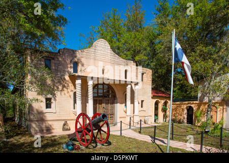 Alamo replica a Salomone Castello costruito da scuptor Howard Solomon come una casa nella Ona, Florida Foto Stock