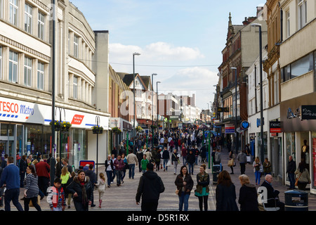 St Peters Street Derby REGNO UNITO Foto Stock