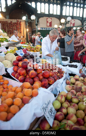 Mercado Central, uno del Cile del più grande di alimenti freschi mercati Santiago del Cile Foto Stock