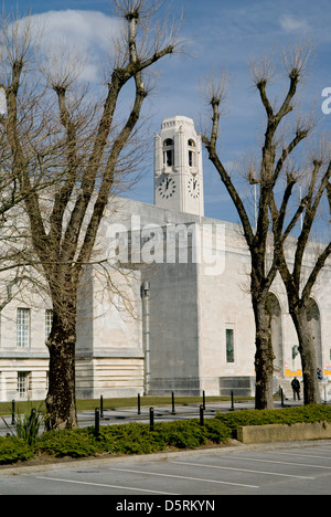 Brangwyn Hall originariamente costruita come nuova Guildhall nel 1934, Swansea, Galles del Sud. Foto Stock