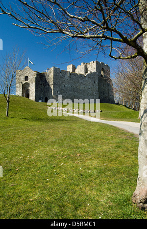 Oystermouth Castle mumbles swansea bay glamorgan South wales uk Foto Stock