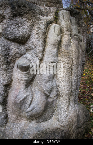 Millennium scultura da Frank Bruce Sculpture Park a Feshiebridge in Scozia Foto Stock