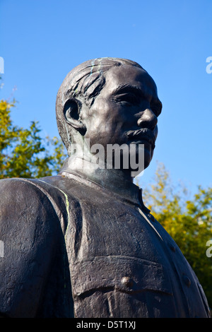 Statua al di fuori di Sun Yat-Sen giardino, Vancouver, Canada Foto Stock