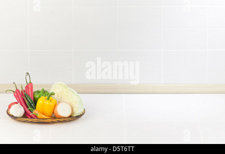 Lo spazio vuoto in cucina bella di mettere qualche testo o idea su di esso Foto Stock