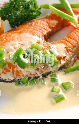 Mare pesce Cibo Cibo sano cibo occidentale cibo Halal Foto Stock