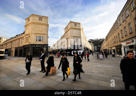 Vista generale del Southgate shopping centre in Bath Somerset REGNO UNITO Foto Stock