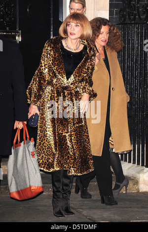 Anna Wintour e Nicole Farhi London Fashion Week Autunno/Inverno 2012 - Samantha Cameron, ambasciatore per il British Fashion Foto Stock