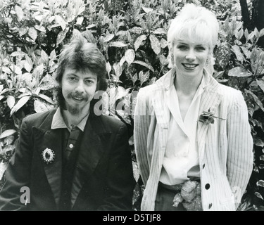 I TURISTI UK del gruppo rock nel febbraio 1980 con Annie Lennox e Dave Stewart. Foto Stock