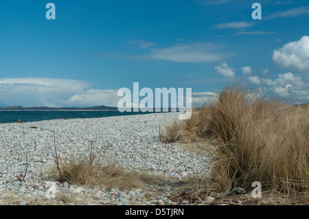 Spiaggia a Findhorn Foto Stock