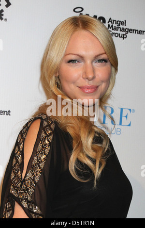 Laura Prepon celebra la sua festa di compleanno alla discoteca pura al Caesars Palace a Las Vegas, Nevada - 09.03.12 Foto Stock