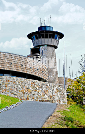 La torre di vedetta zona a Brasstown Bald in North Georgia Foto Stock