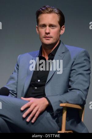 Alexander Skarsgard di presenze per Apple Store Soho presenta incontrare i registi: scollegare il pannello, Apple Store, Soho, New York. Credito: Alamy Live NewsDerek Storm/Everett raccolta/Alamy Live News Foto Stock