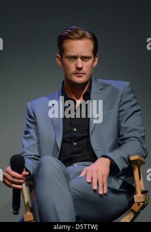 Alexander Skarsgard di presenze per Apple Store Soho presenta incontrare i registi: scollegare il pannello, Apple Store, Soho, New York. Credito: Alamy Live NewsDerek Storm/Everett raccolta/Alamy Live News Foto Stock