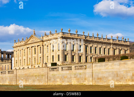 Chatsworth House, Derbyshire, Inghilterra, Regno Unito, GB, Unione Europea, Europa Foto Stock