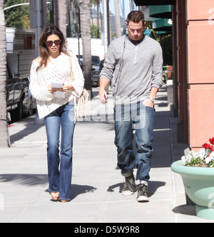 Channing Tatum e sua moglie Jenna Dewan voce alla ricerca Diagstics in Beverly Hills Los Angeles California Foto Stock