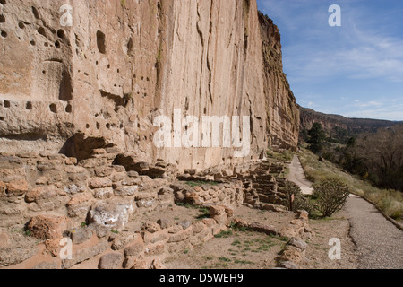 Nuovo Messico: Bandelier National Monument / astragalo house Foto Stock