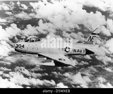 North American FJ-4B (AF-1E) 'furia' di VA-23, 1960. Foto Stock