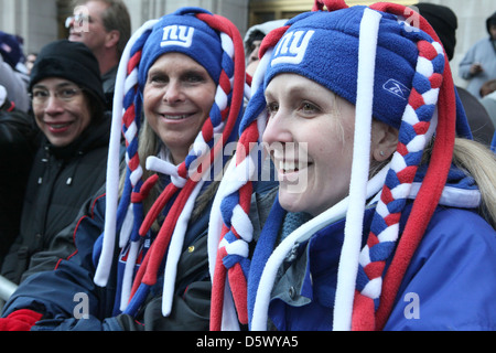 Atmosfera New York Giants' Ticker tape Victory Parade lungo il Canyon di Heros il 7 febbraio 2012 nella città di New York. Il Foto Stock