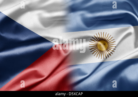 Repubblica ceca e Repubblica Argentina Foto Stock