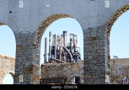 Il vecchio Bethlehem Steel factory a Betlemme, Pennsylvania. In un tempo era il secondo più grande in acciaio impianto di fabbricazione. Foto Stock