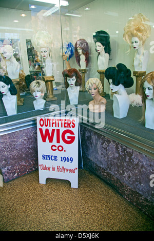 Parrucca store, Hollywood Blvd, Los Angeles, California, Stati Uniti d'America Foto Stock