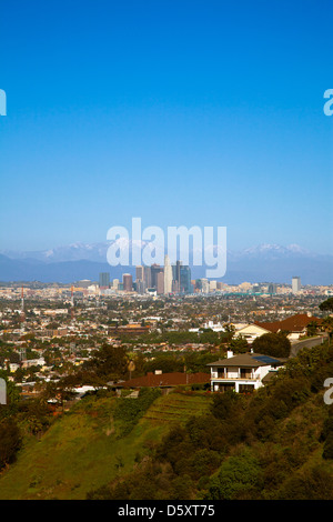 Los Angeles Skyline (2/2013), montagne di San Gabriel, California Foto Stock